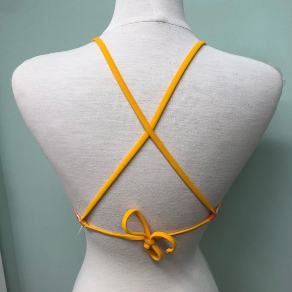 Gossip | Women's Hipster Bikini Set | Grapefruit | Stripes | Small - Picture 4 of 4